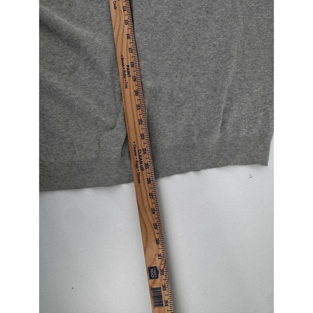 Polo by Ralph Lauren Sweater Mens XXL V Neck Gray‎ Pima Cotton Sweater Classic